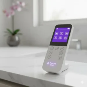 Remote control clearly showing the specific setting for the premium bidet with feminine wash function.