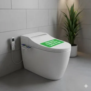 A modern, integrated bidet and toilet system available for purchase using a BidetKing coupon.