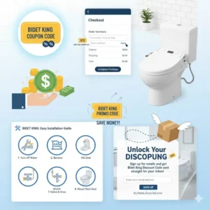 Icon representing a Bidet King coupon code, such as a stylized tag or discount ticket.