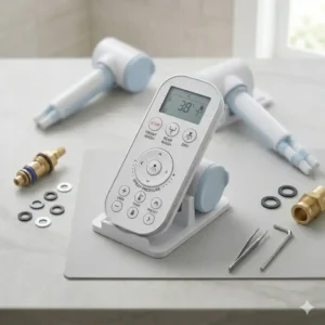 Electronic seat remote control unit and bidet replacement parts.