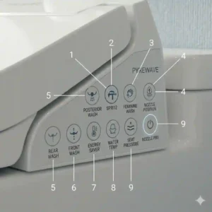 Side-by-side comparison chart showing the hygiene and environmental benefits of upgrading to a self clean bidet.