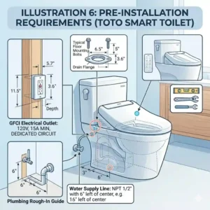 Helpful plumbing and electrical guide for the proper installation of the best toto toilet with bidet.